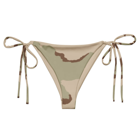 All-over print recycled string bikini bottom _ Concealing Coloration