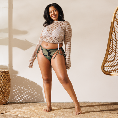 M81 Woodland Camo String Bikini Bottom