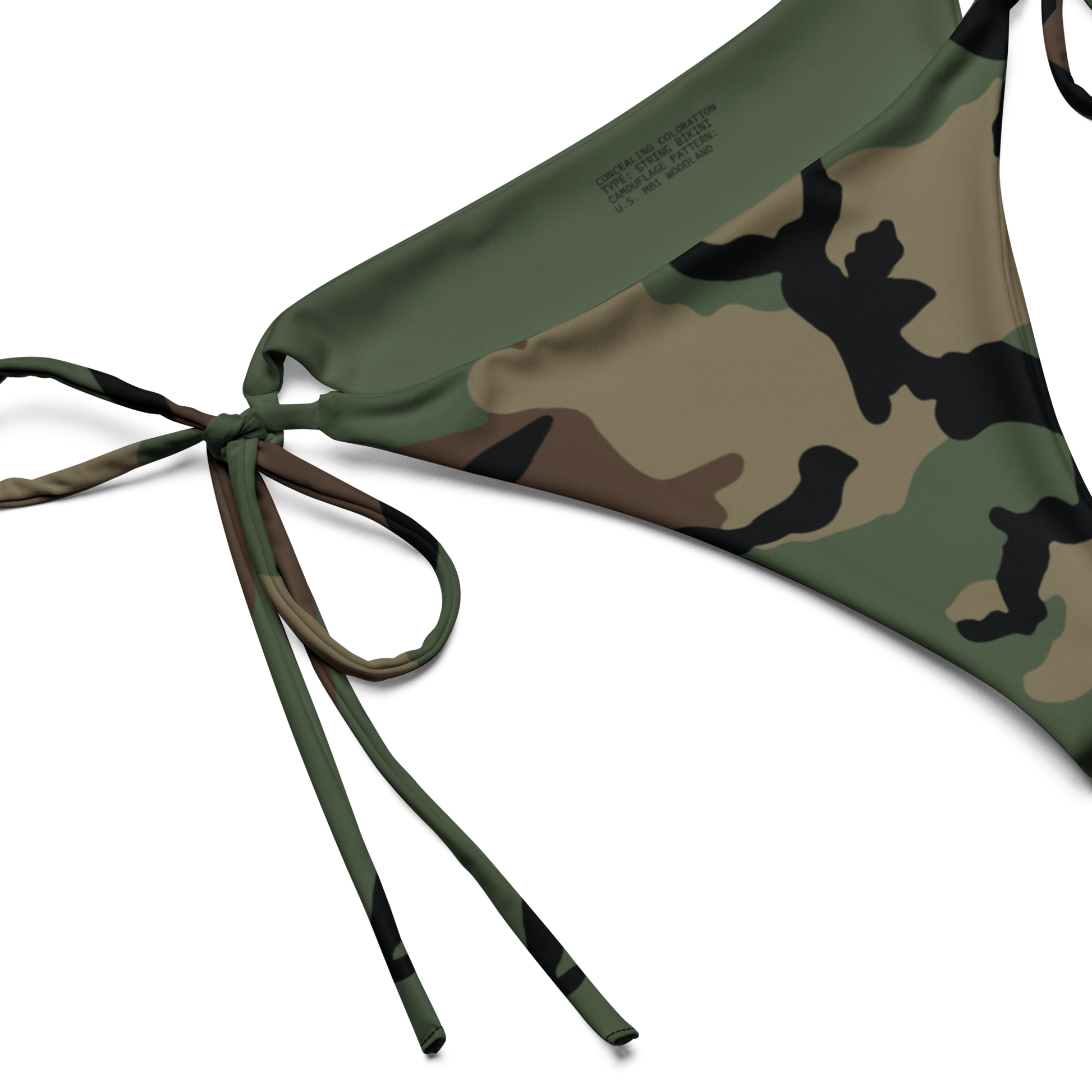 M81 Woodland Camo String Bikini Bottom