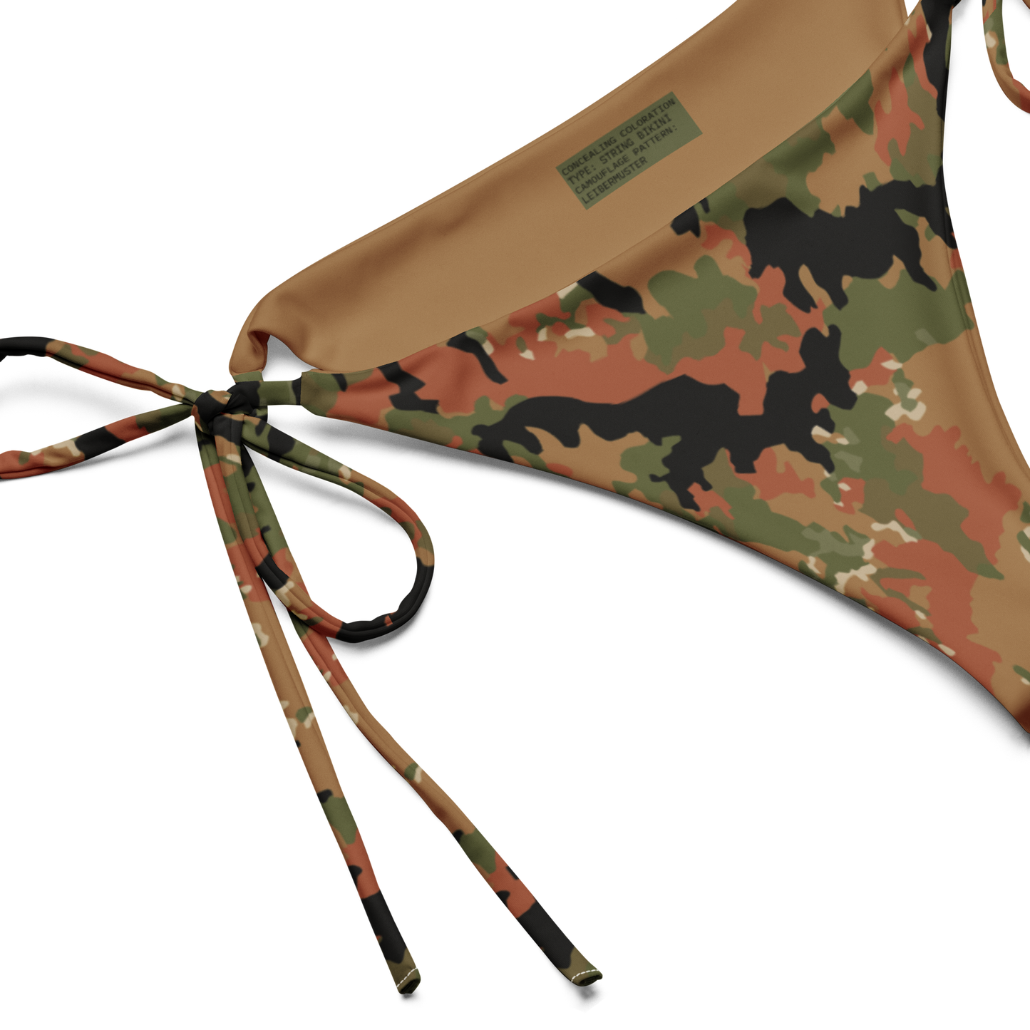 Leibermuster Camo String Bikini Bottom