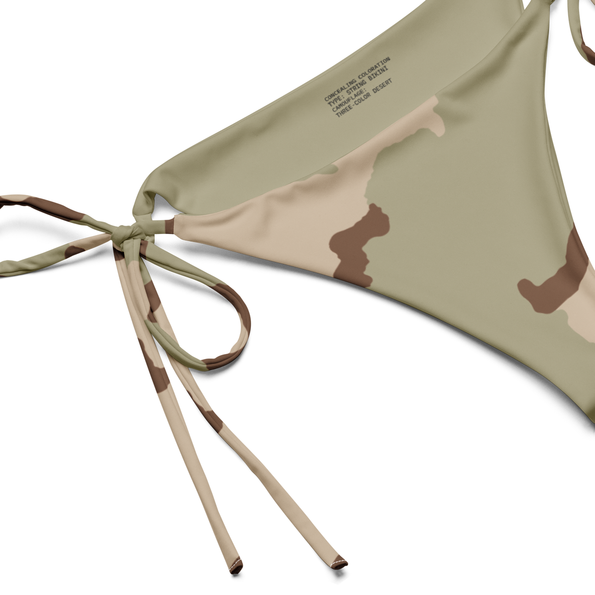 Three-Color Desert Camo String Bikini Bottom