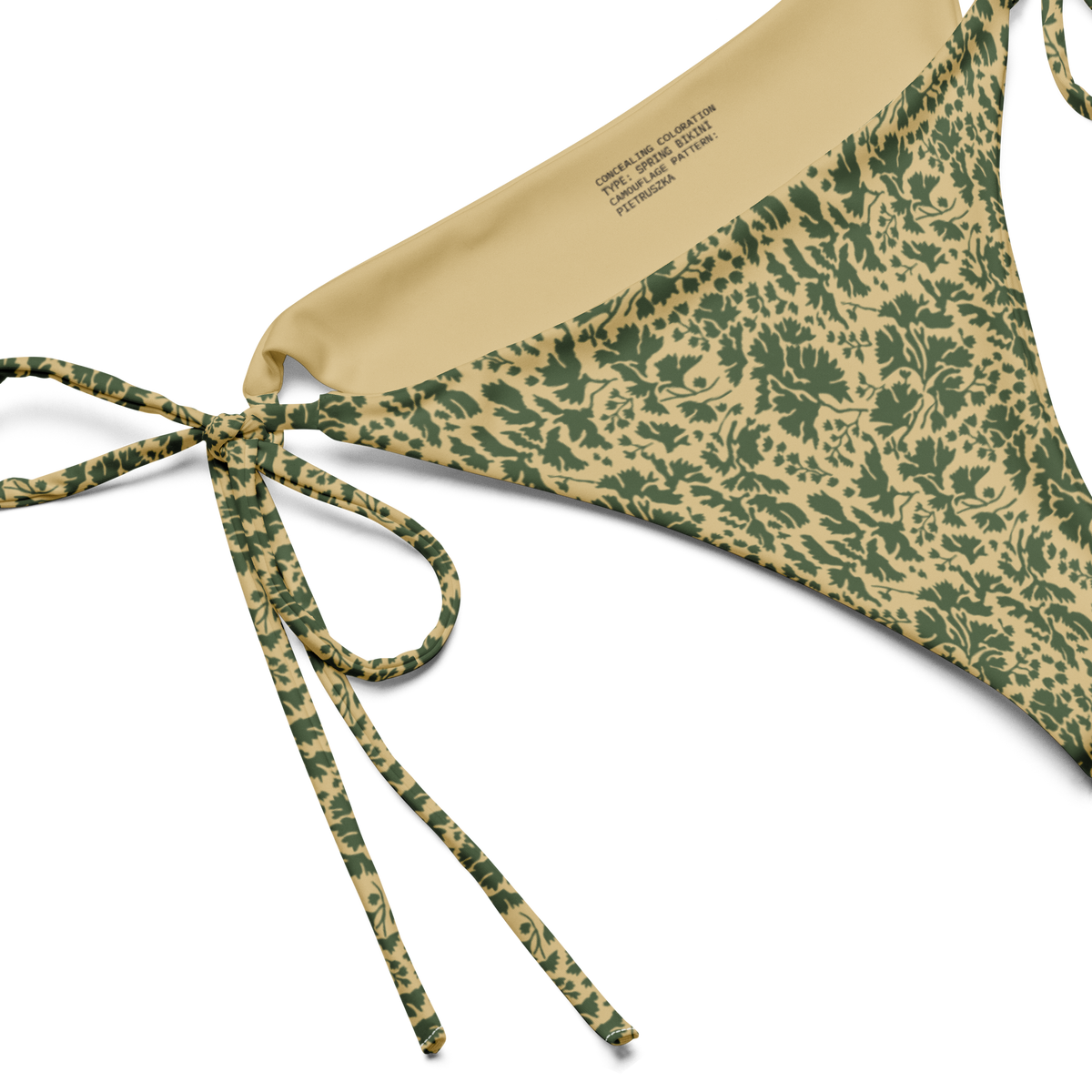 Pietruszka Camo String Bikini Bottom