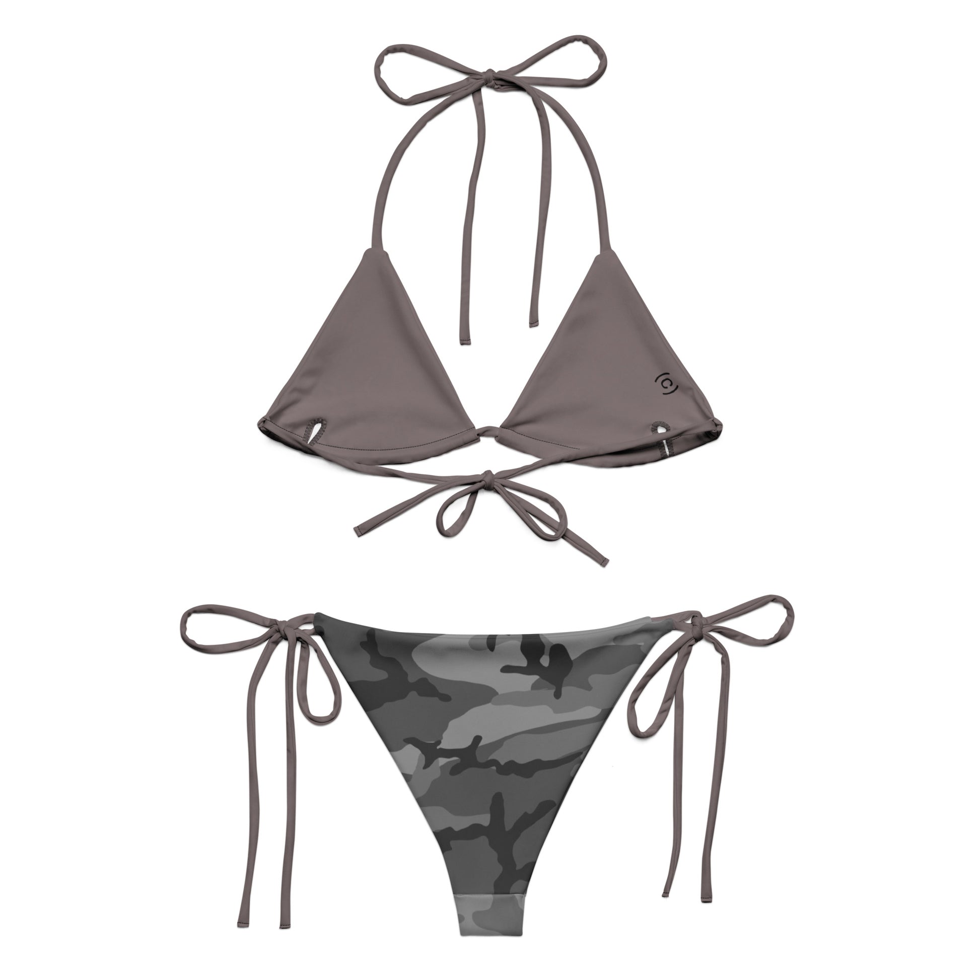 M81 Urban Camo String Bikini Set (Gray-Dominant)