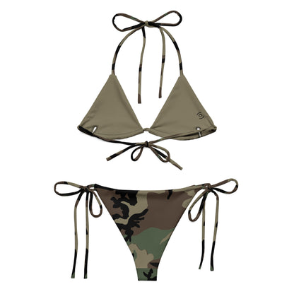 M81 Woodland Camo String Bikini Set