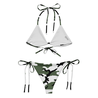 Snow BDU Camo String Bikini Set back view