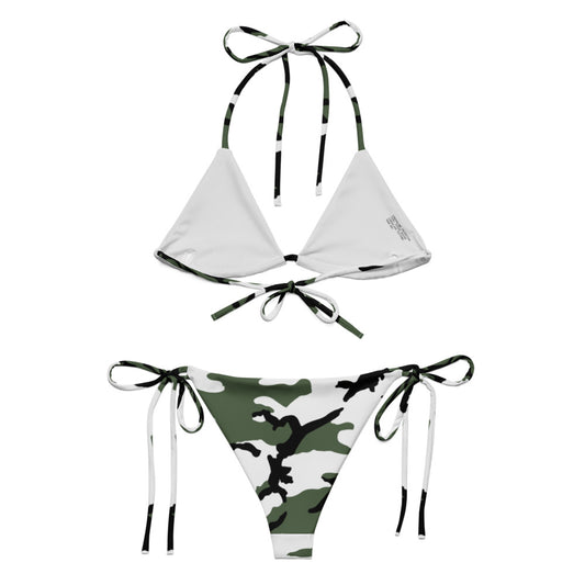 Snow BDU Camo String Bikini Set back view