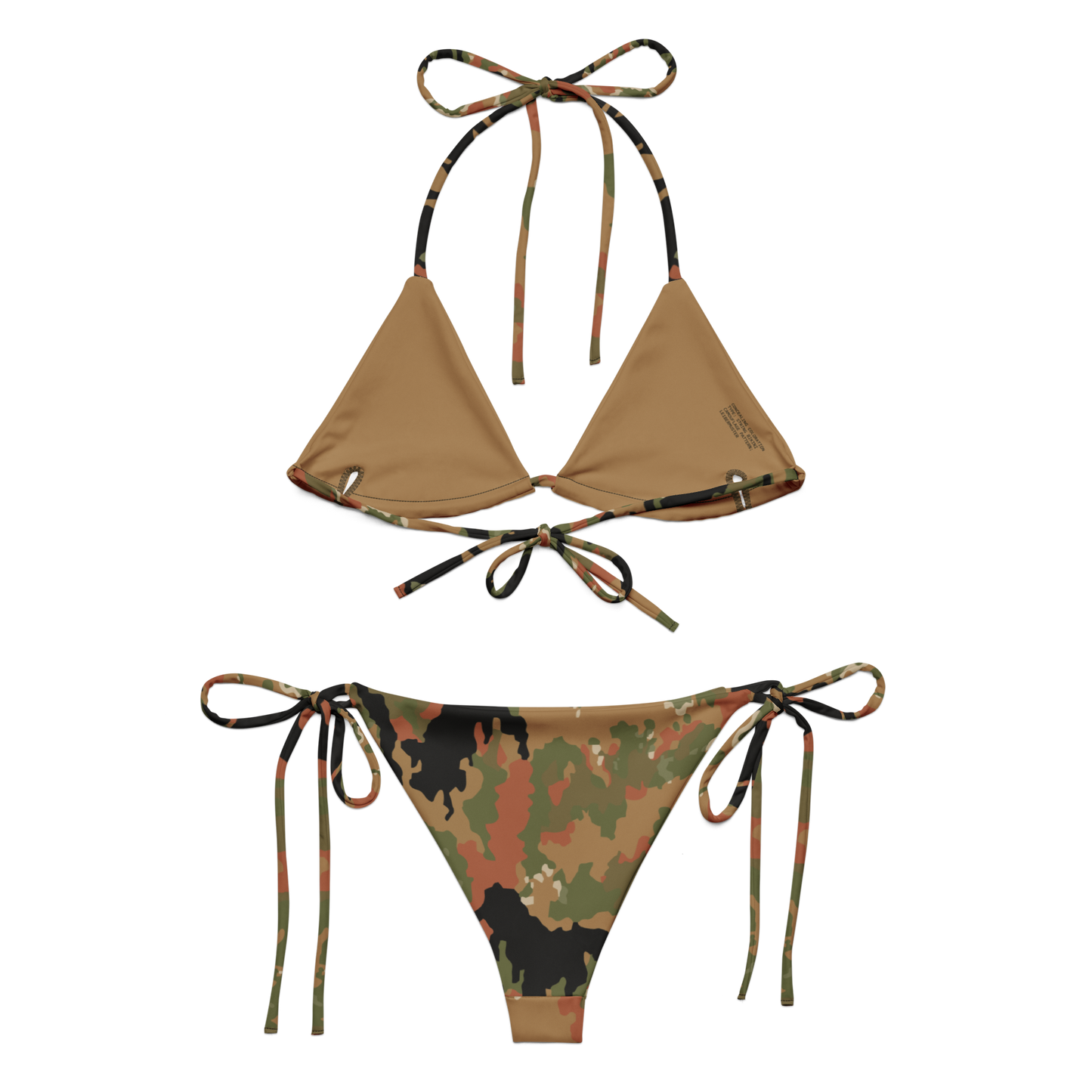Leibermuster Camo String Bikini Set