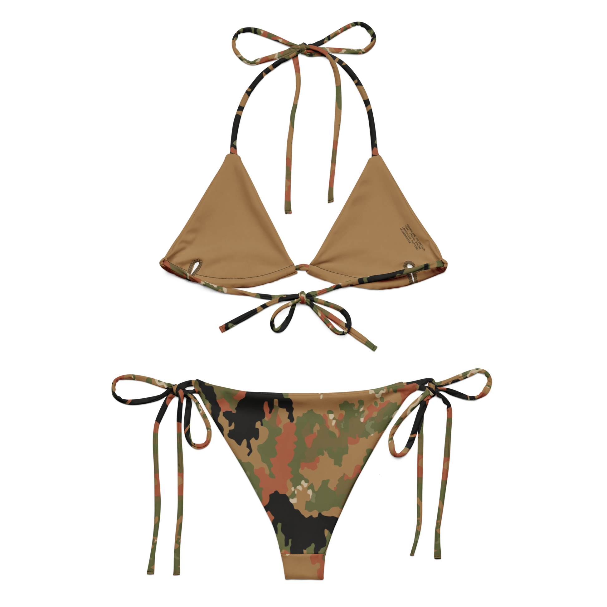 Leibermuster Camo String Bikini Set