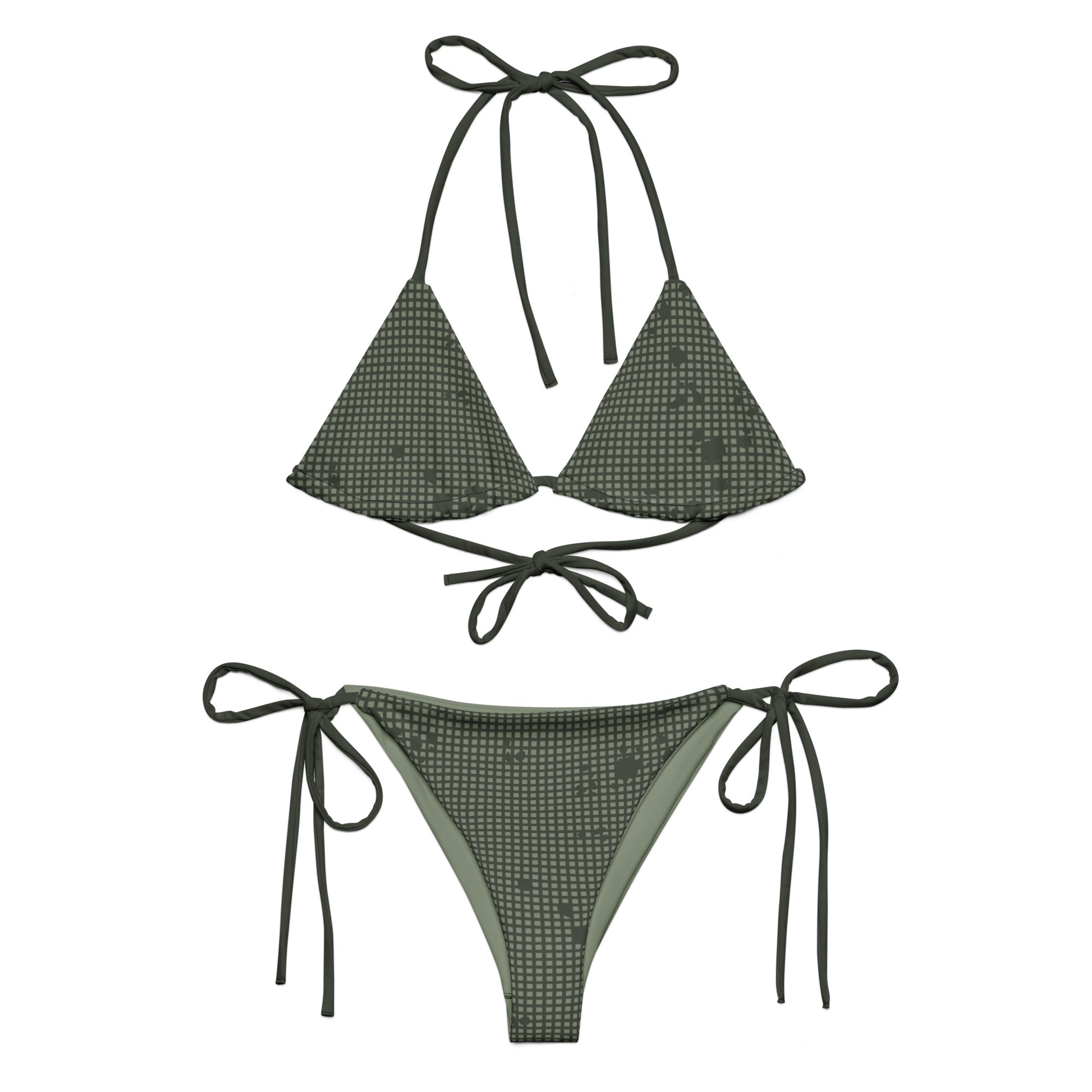 Desert Night Camo String Bikini Set