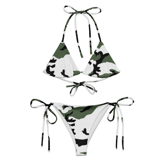 Snow BDU Camo String Bikini Set front view