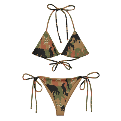 Leibermuster Camo String Bikini Set