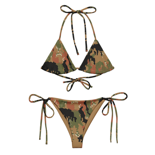 Leibermuster Camo String Bikini Set