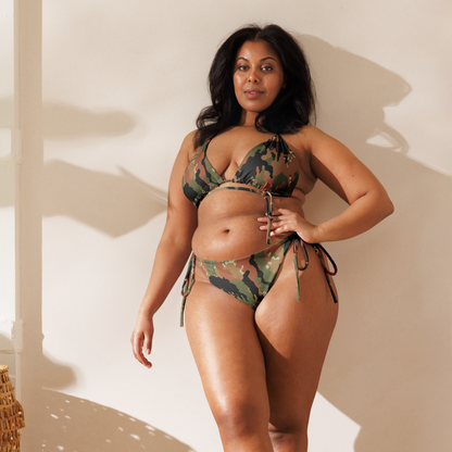 Leibermuster Camo String Bikini Set