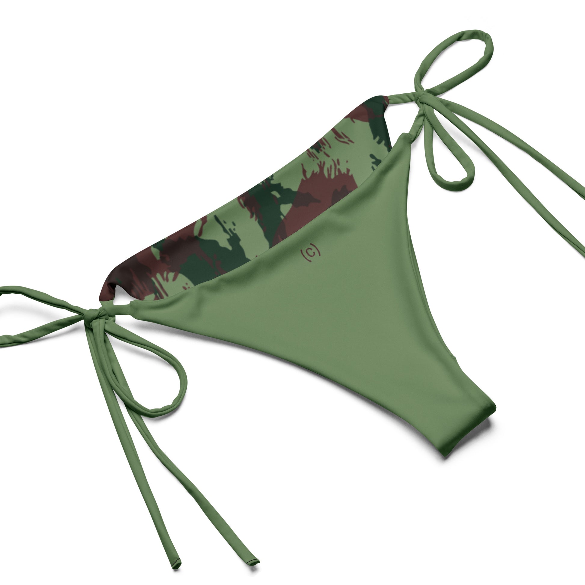 Portuguese Lizard Camo String Bikini Set