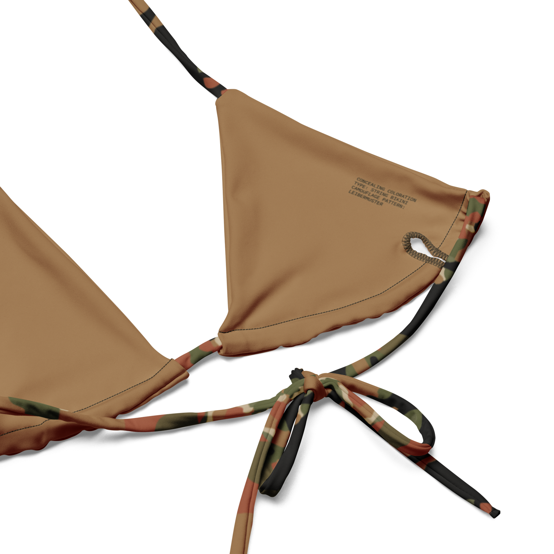Leibermuster Camo String Bikini Set
