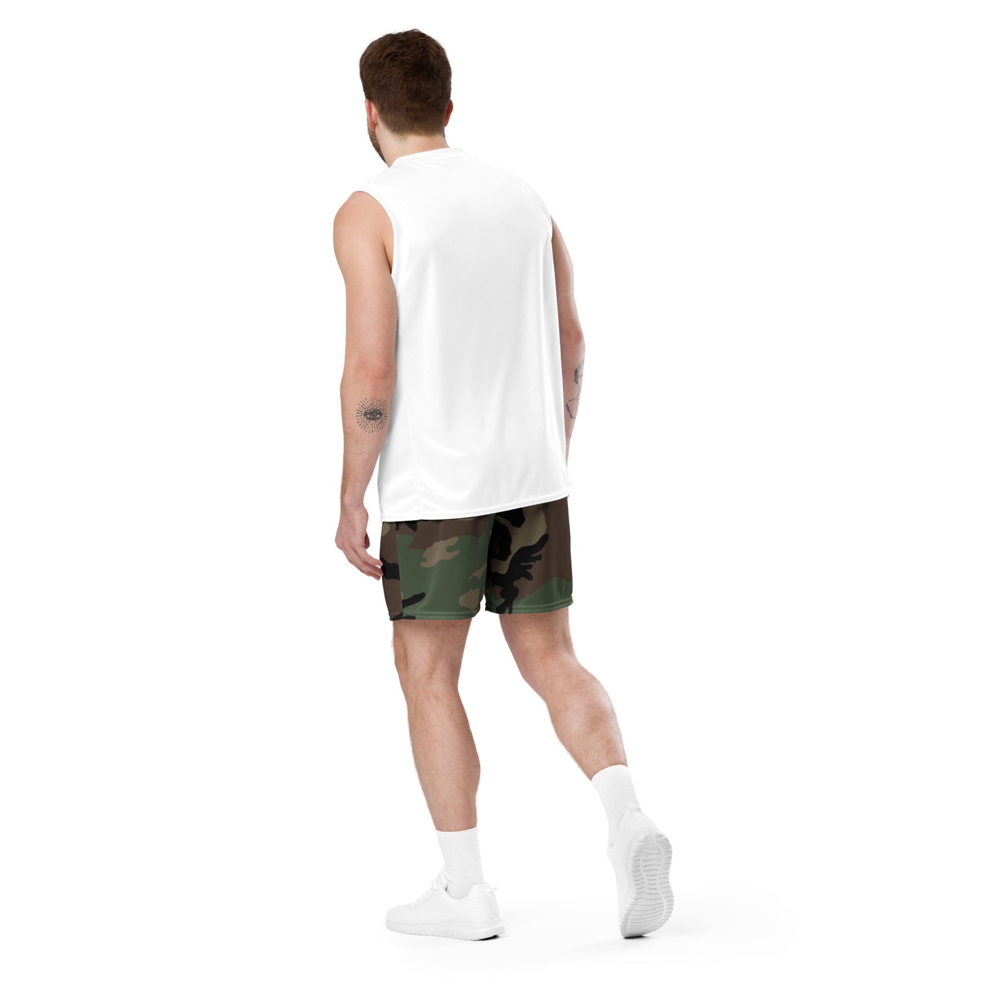 M81 Woodland Camo Basketball Shorts