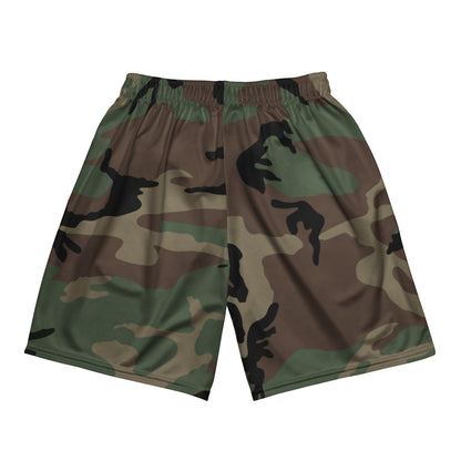 M81 Woodland Camo Basketball Shorts