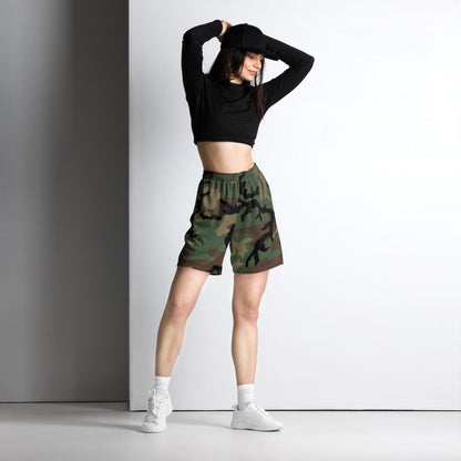 M81 Woodland Camo Basketball Shorts