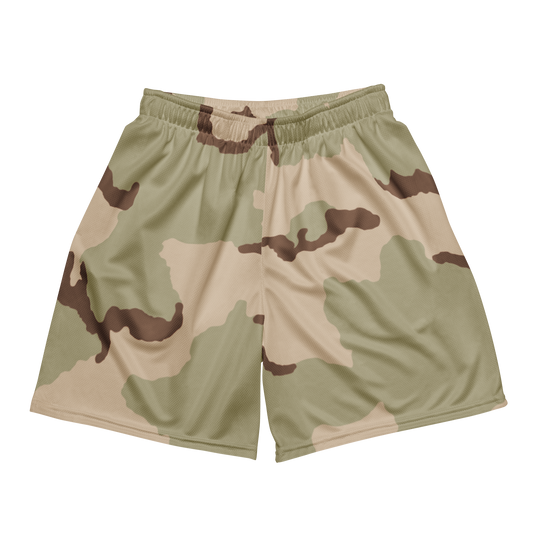Three-Color Desert Camo Basketball Shorts