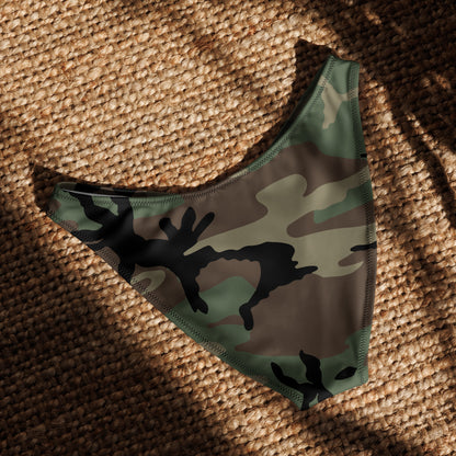 M81 woodland camo high-leg bikini bottom