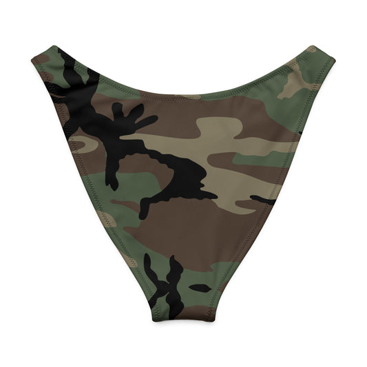 M81 woodland camo high-leg bikini bottom