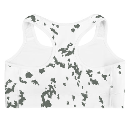 M05 Snow Camo Racerback Sports Bra