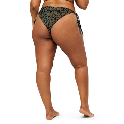 Leopard Spot Camo String Bikini Bottom