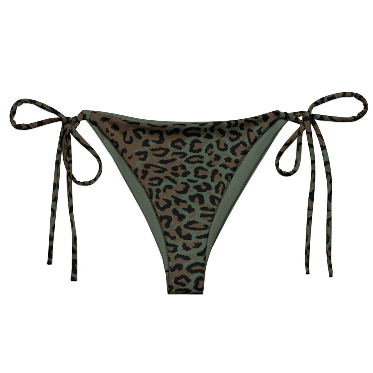 Leopard Spot Camo String Bikini Bottom