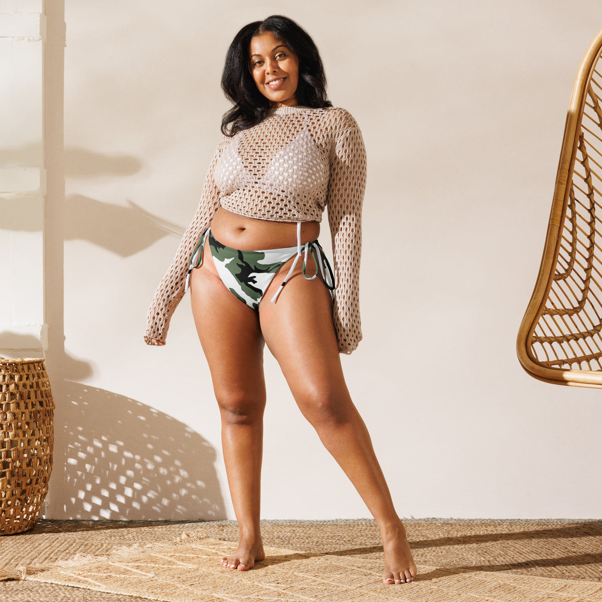 Snow BDU Camo String Bikini Bottom