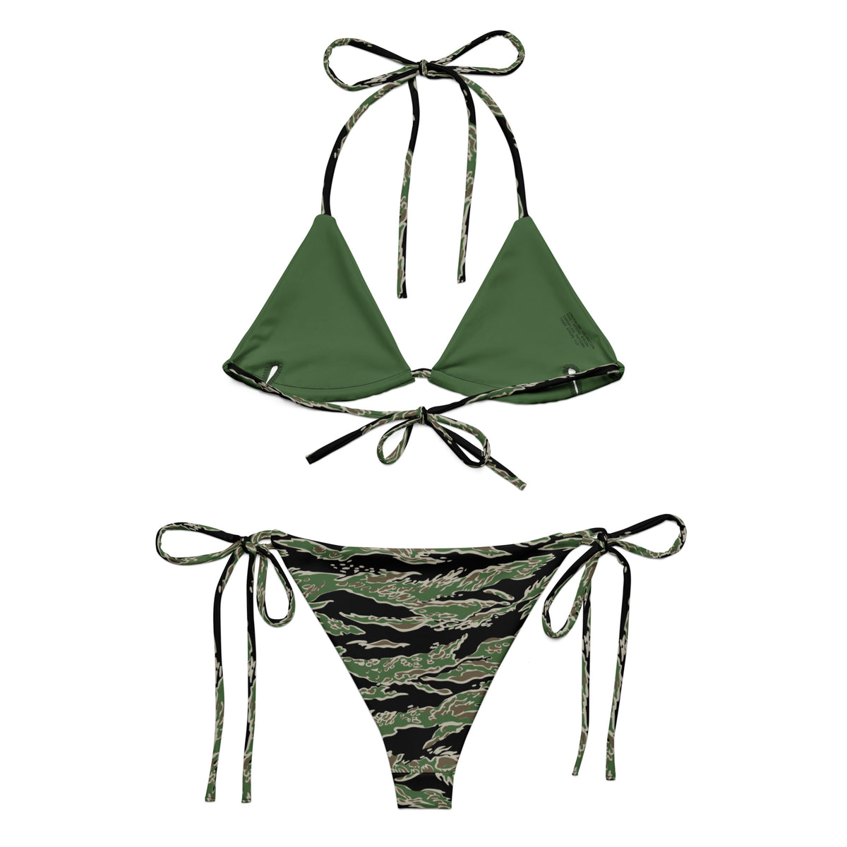 Tiger Stripe LLS Camo String Bikini Set