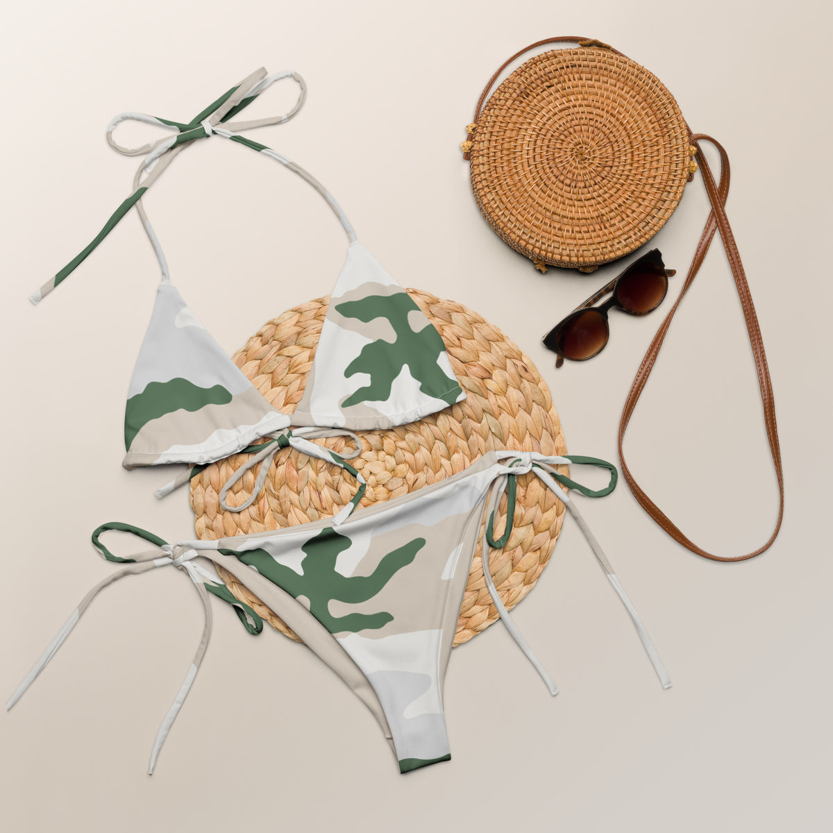 Tundra Alpine Camo String Bikini Set
