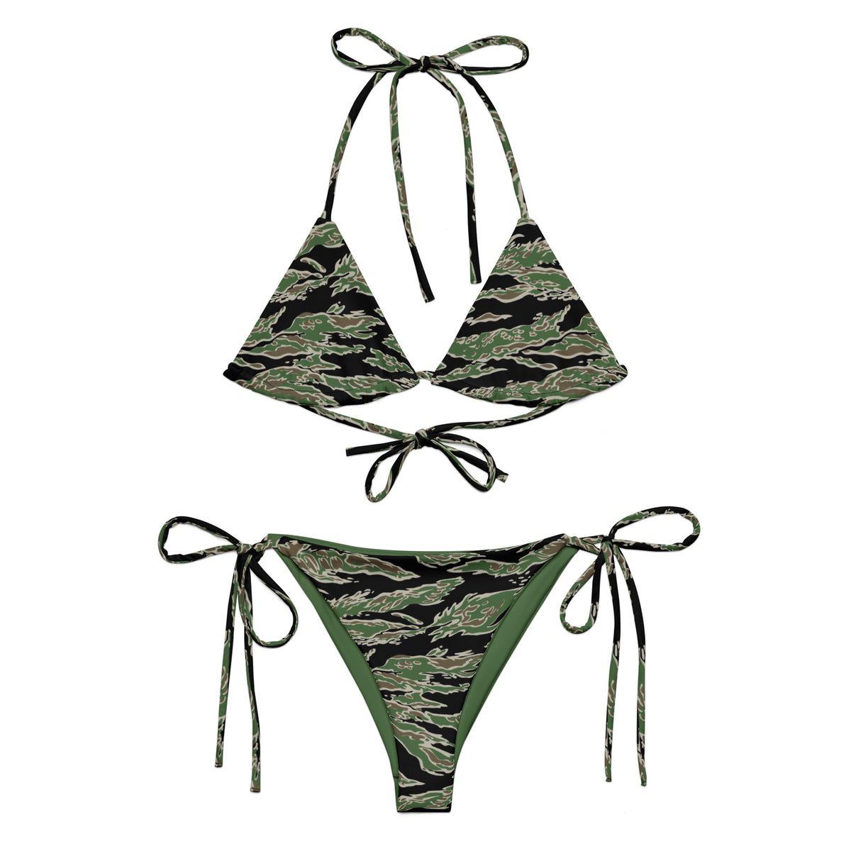 Tiger Stripe LLS Camo String Bikini Set