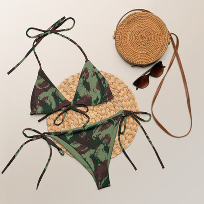 Portuguese Lizard Camo String Bikini Set