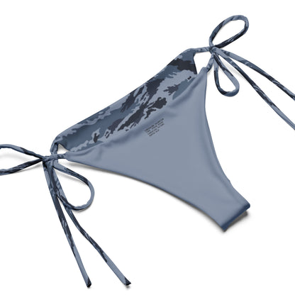 Kamysh Blue Camo String Bikini Set