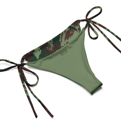 Portuguese Lizard Camo String Bikini Set
