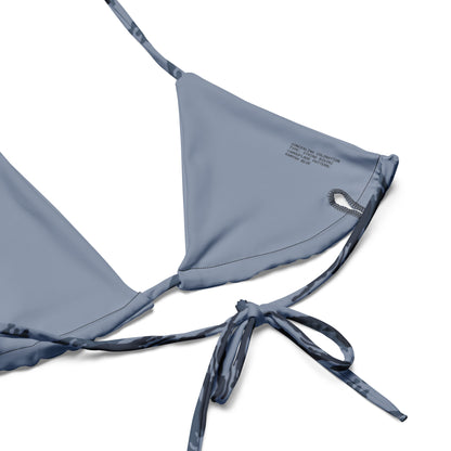 Kamysh Blue Camo String Bikini Set