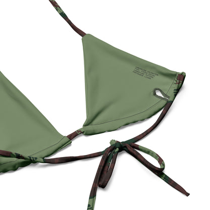 Portuguese Lizard Camo String Bikini Set