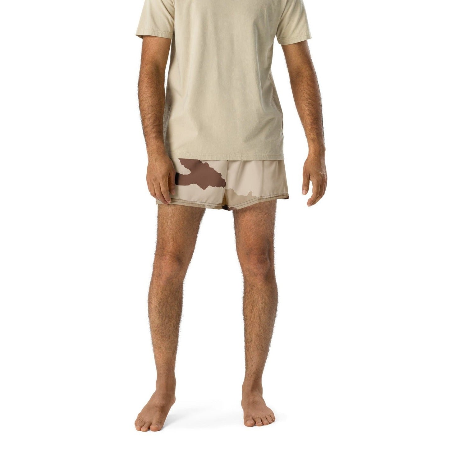 French Daguet Desert Camo Athletic Unisex Sport Shorts