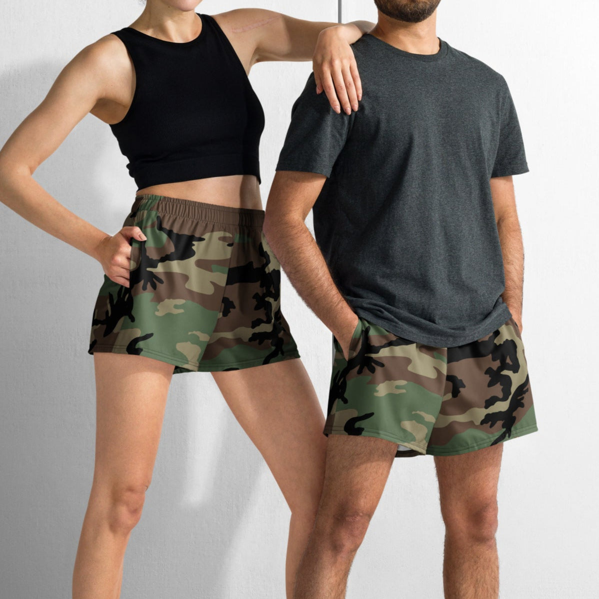 M81 Woodland Camo 2.5″ Inseam Tech Shorts