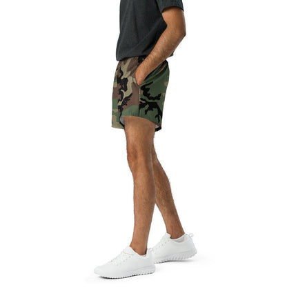 M81 Woodland Camo 2.5″ Inseam Tech Shorts