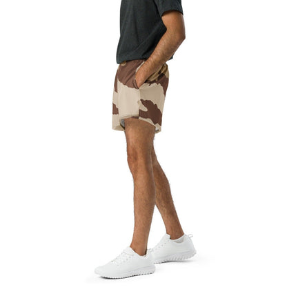 French Daguet Desert Camo Athletic Unisex Sport Shorts