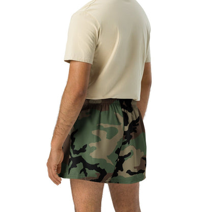 M81 Woodland Camo 2.5″ Inseam Tech Shorts