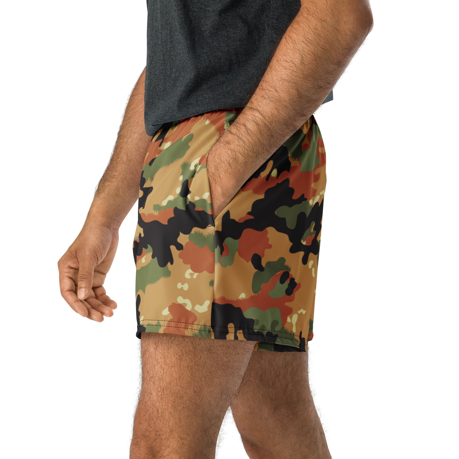 Leibermuster Camo Athletic Unisex Sport Shorts