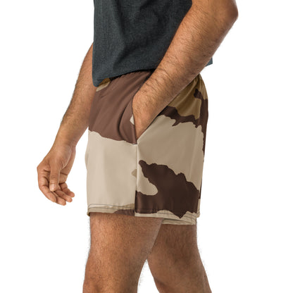 French Daguet Desert Camo Athletic Unisex Sport Shorts