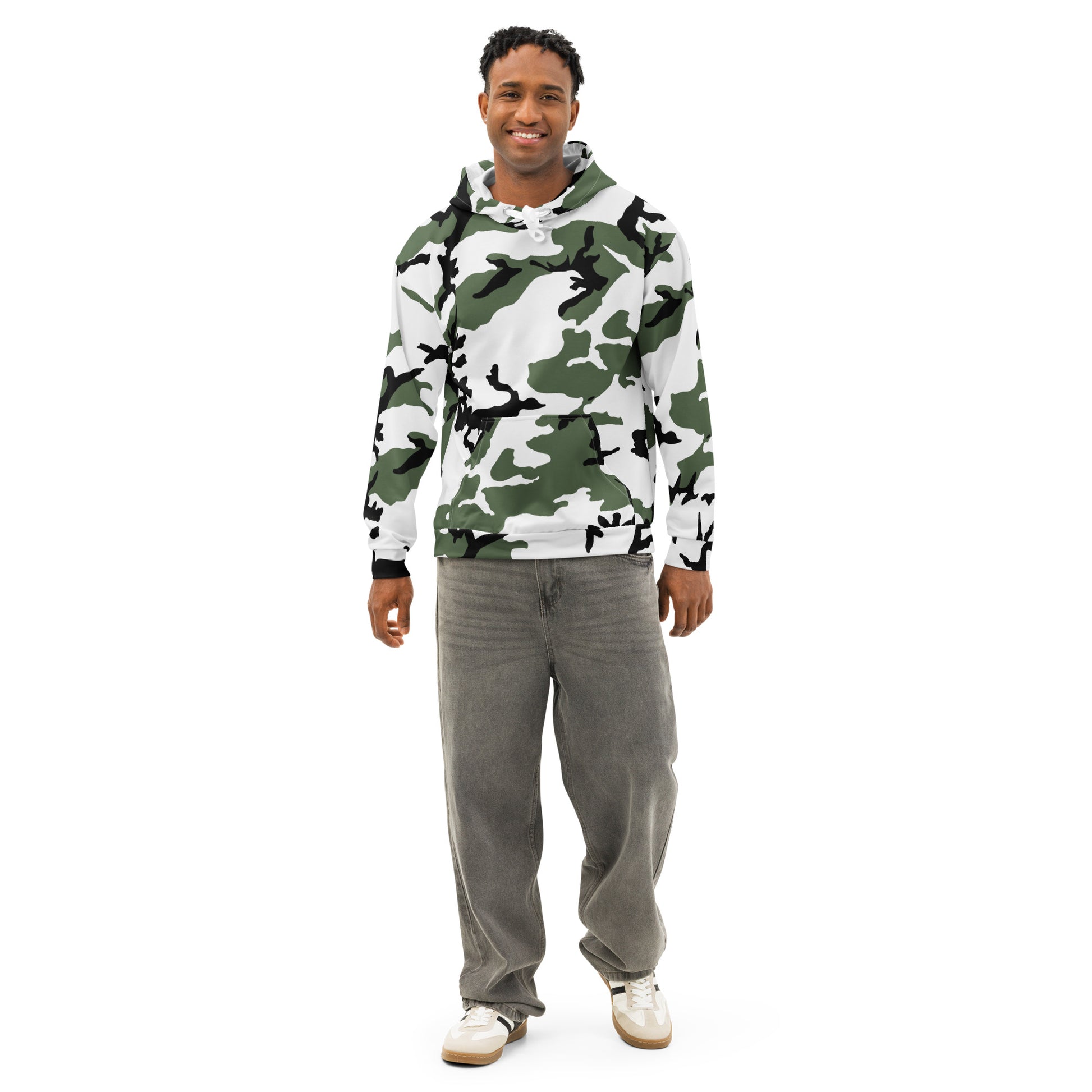 Three-Color Snow Camo Hoodie