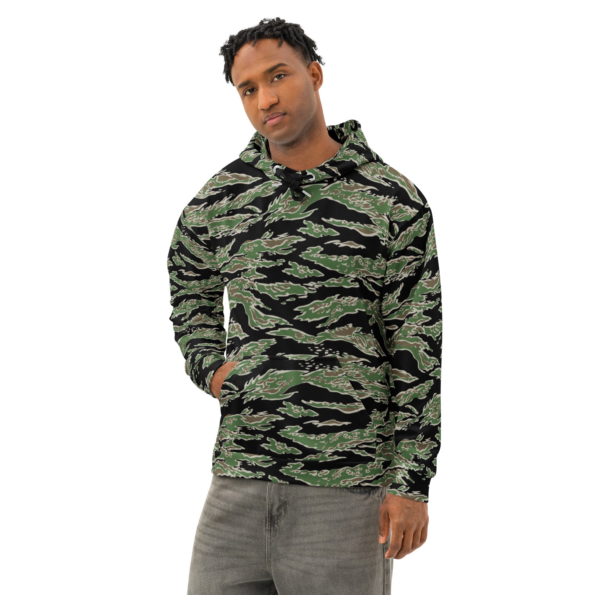 Tiger Stripe LLS Camo Hoodie _ Concealing Coloration