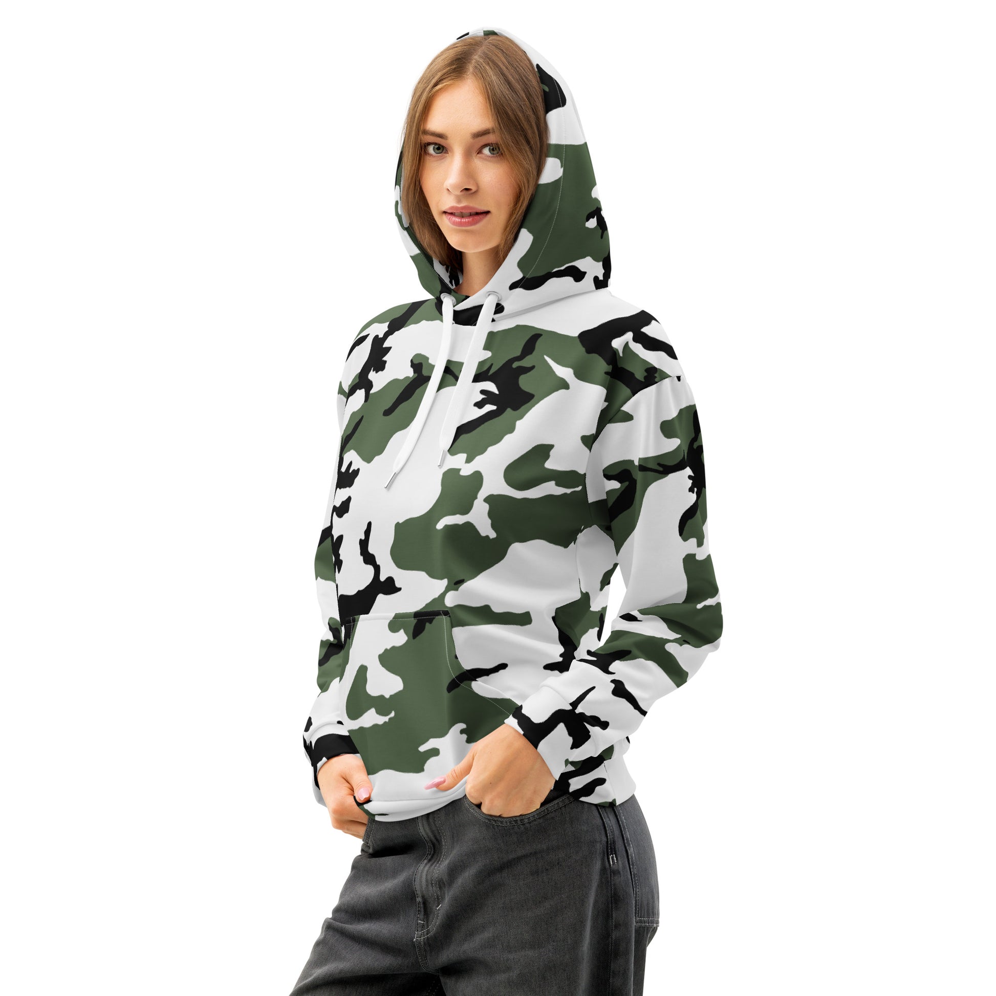 Three-Color Snow Camo Hoodie