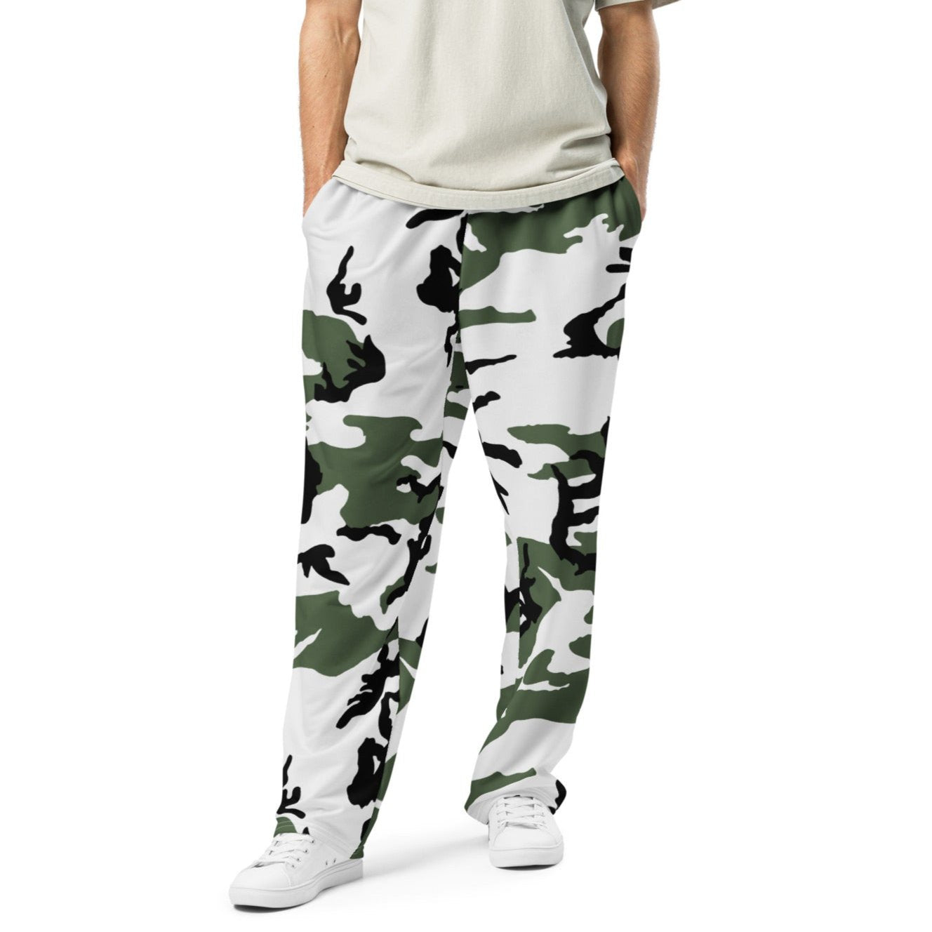 Three-Color Snow Camo Sweatpants