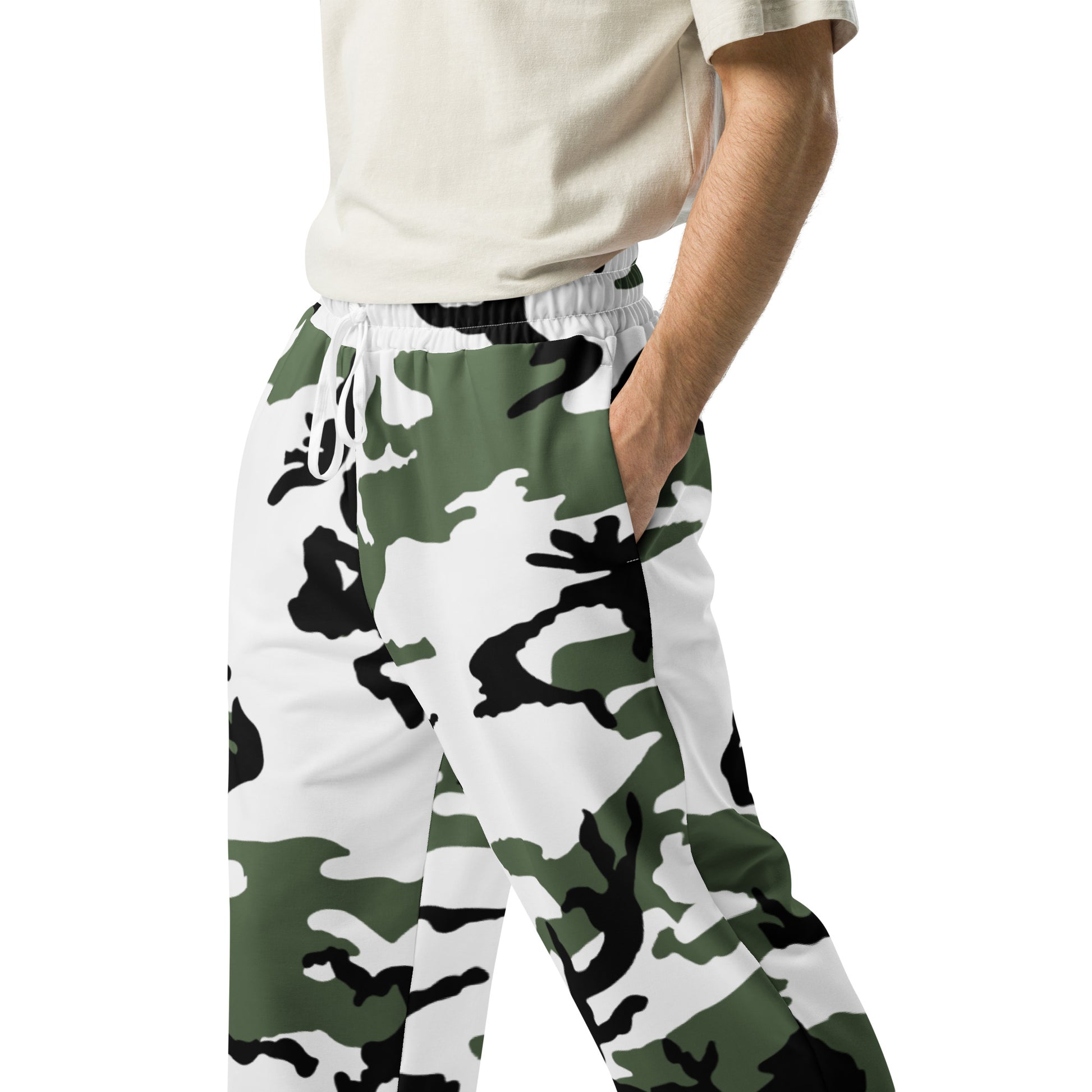 Three-Color Snow Camo Sweatpants