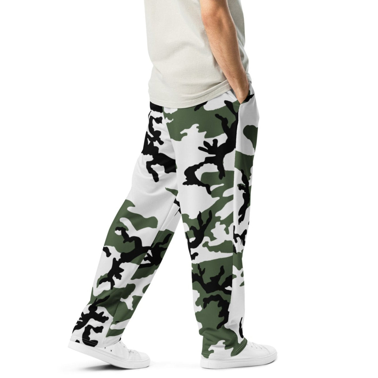 Three-Color Snow Camo Sweatpants